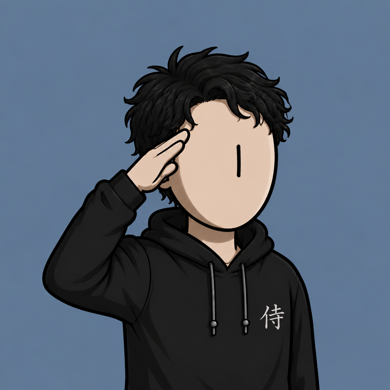 Still Here NFT wearing a black hoodie